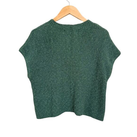Free People Beach Freya Sweater Knit Top Emerald Spell Green Women’s Size S - Picture 4 of 8